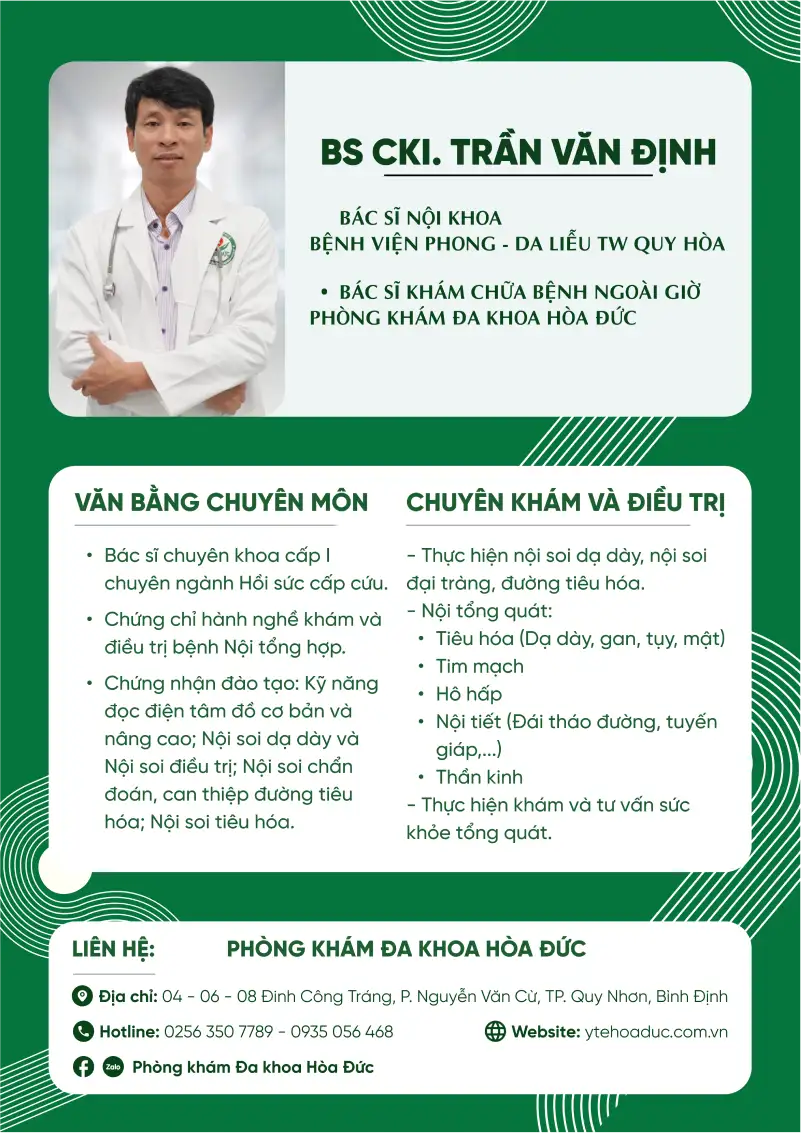 Bác sĩ CKI. Trần Văn Định