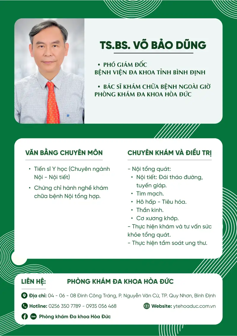 Tiến sĩ &#8211; Bác sĩ. Võ Bảo Dũng