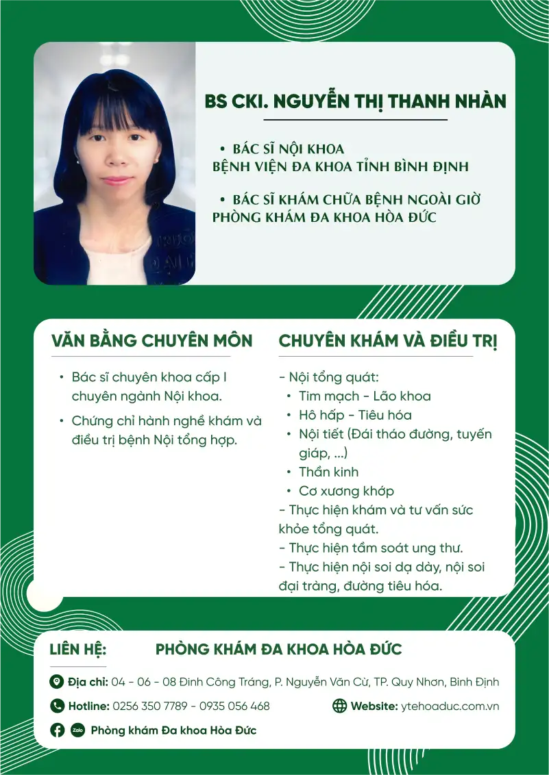 Bác sĩ CKI. Nguyễn Thị Thanh Nhàn