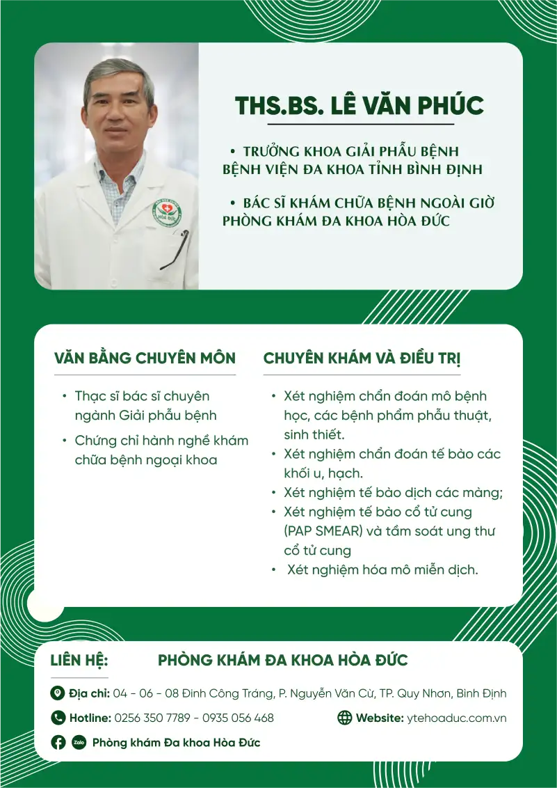 Thạc sĩ &#8211; Bác sĩ. Lê Văn Phúc