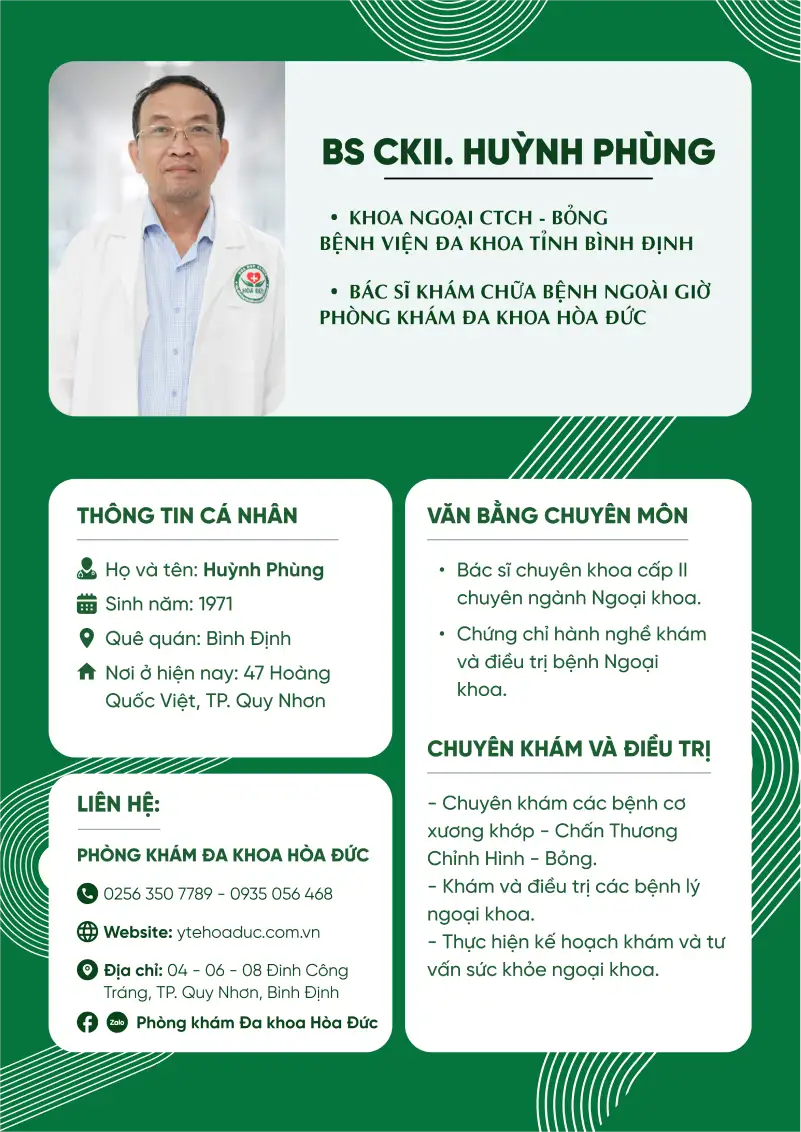 Bác sĩ CKII. Huỳnh Phùng