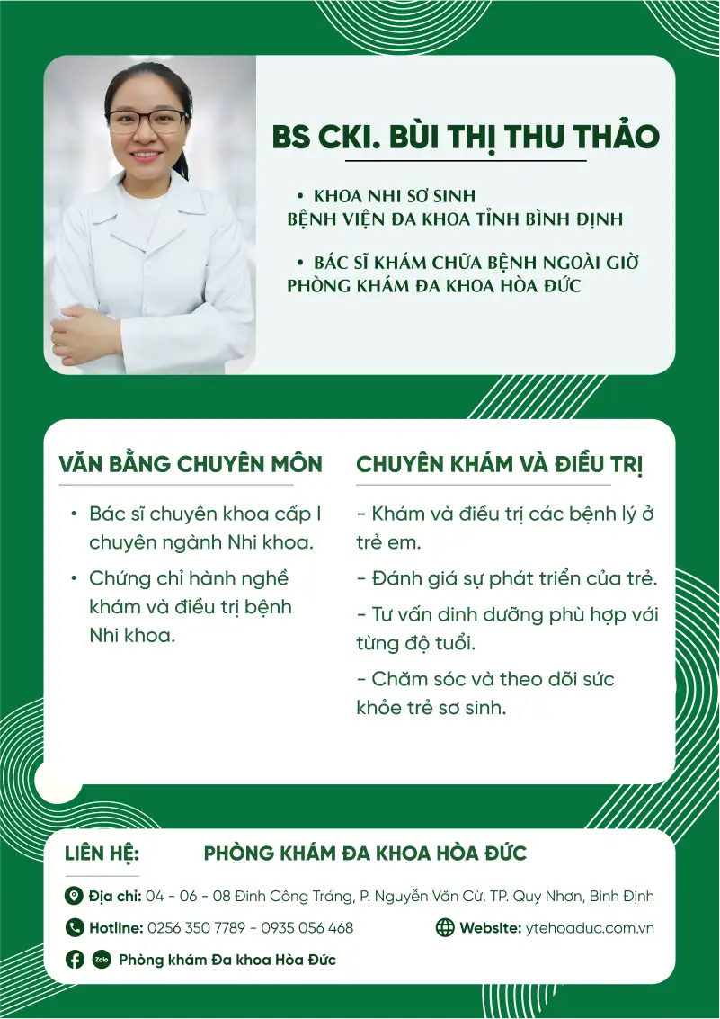 Bác sĩ CKI. Bùi Thị Thu Thảo