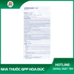 Thuốc Acefalgan 500 (500mg)