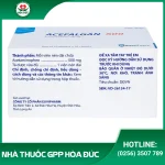 Thuốc Acefalgan 500 (500mg)