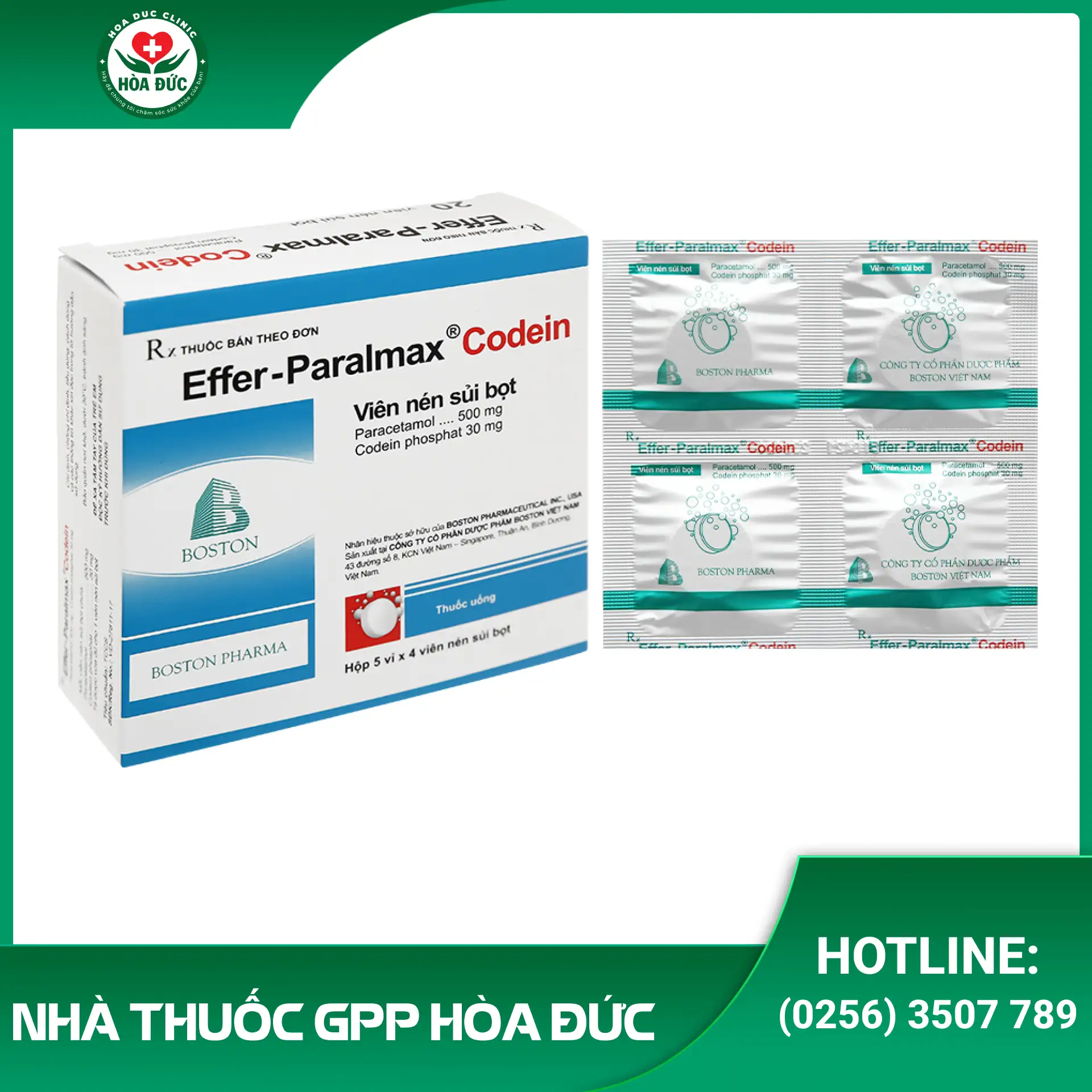 Effer - Paralmax Codein (500mg, 30mg) - 1
