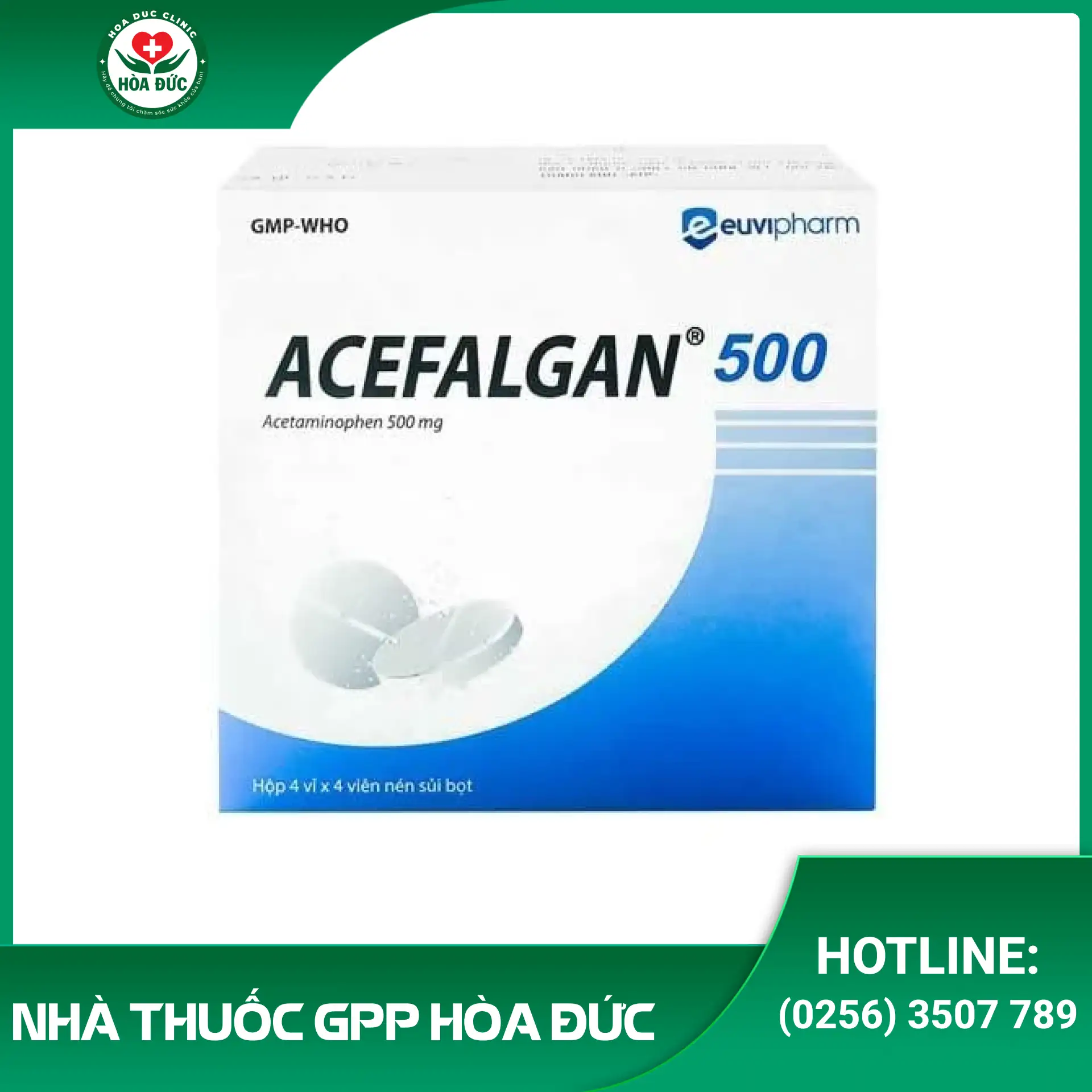 Viên sủi Acefalgan 500 (500mg) - 1