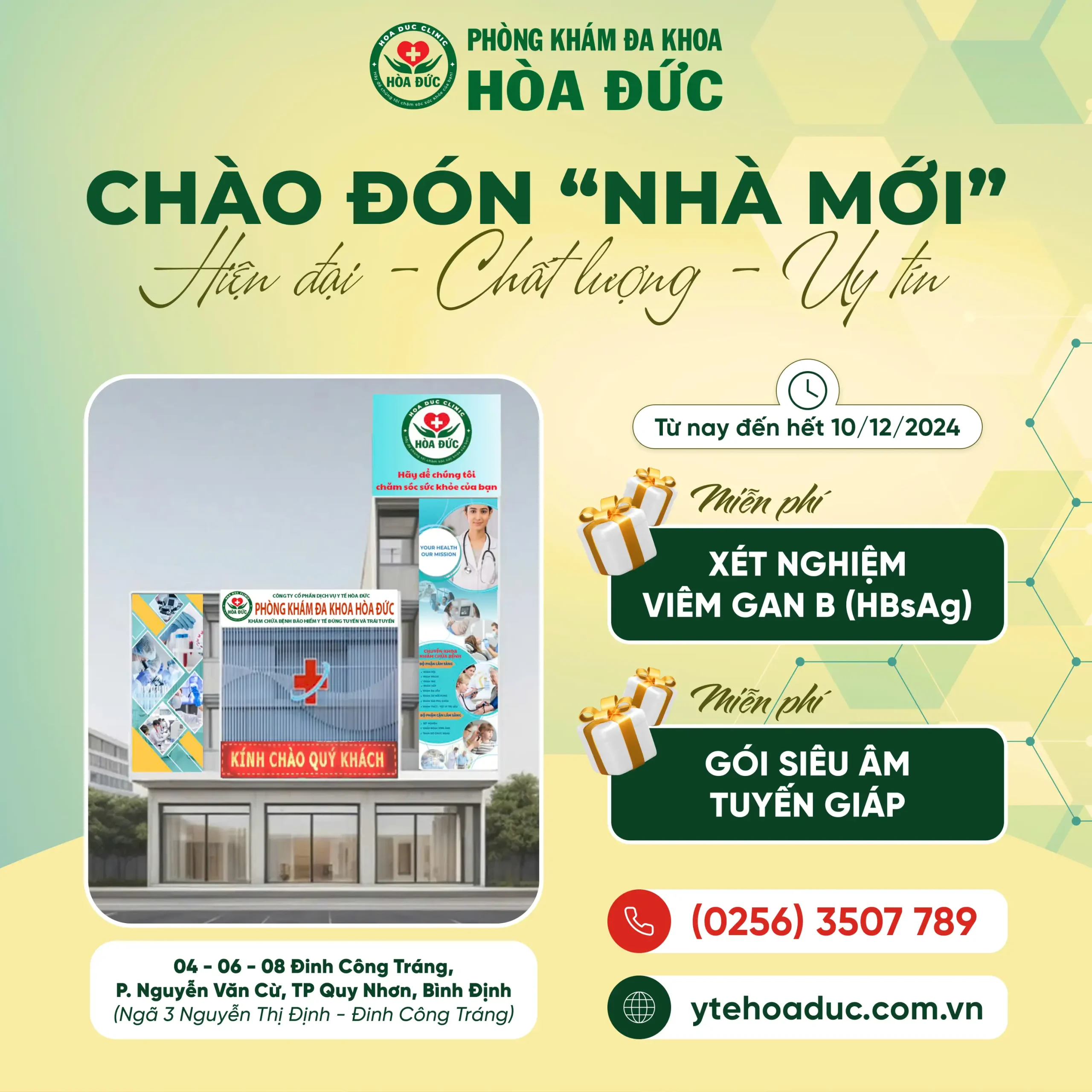 Chương trình Phòng Khám Đa Khoa Hòa Đức Khai trương địa điểm mới