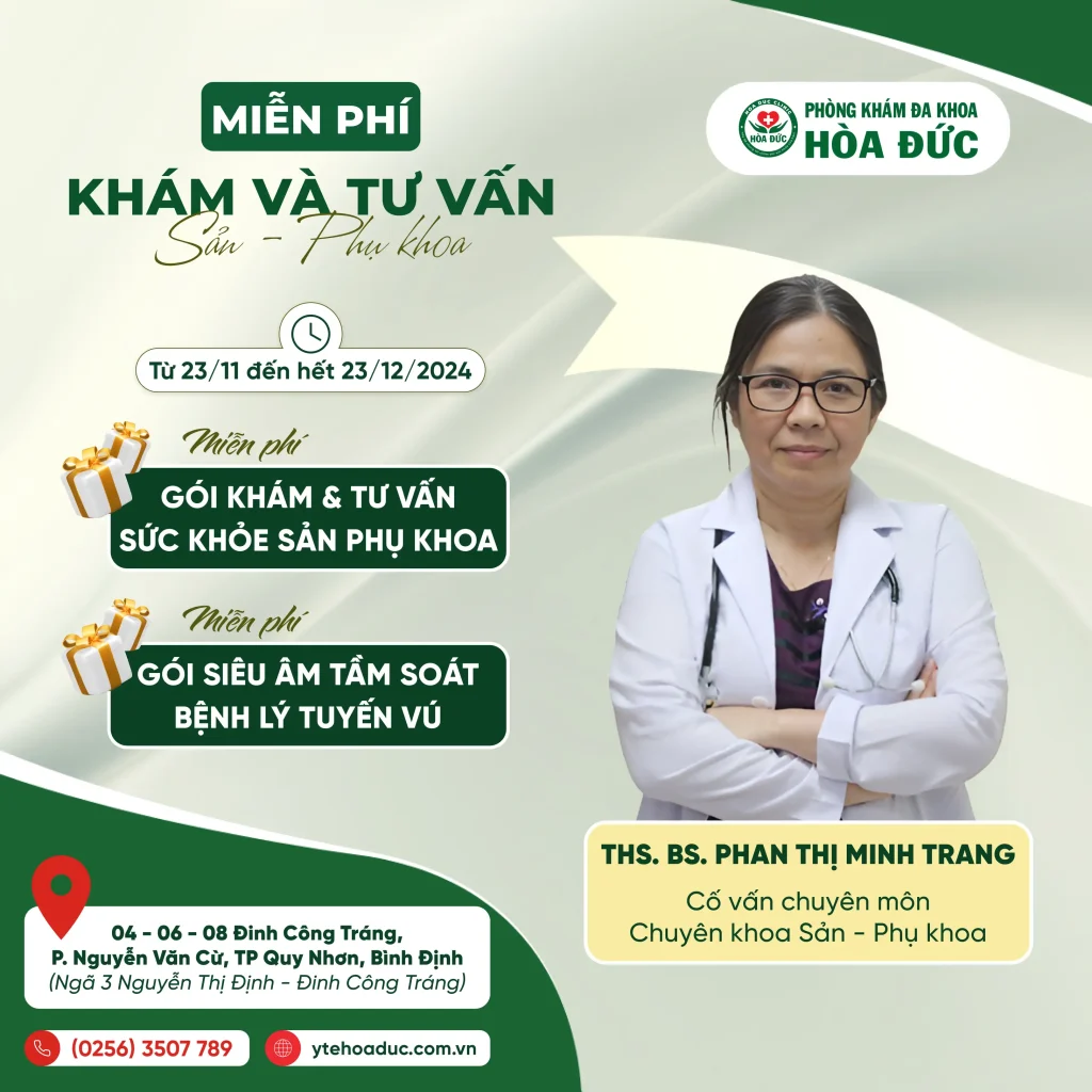 Khám và tư vấn sản phụ khoa miễn phí