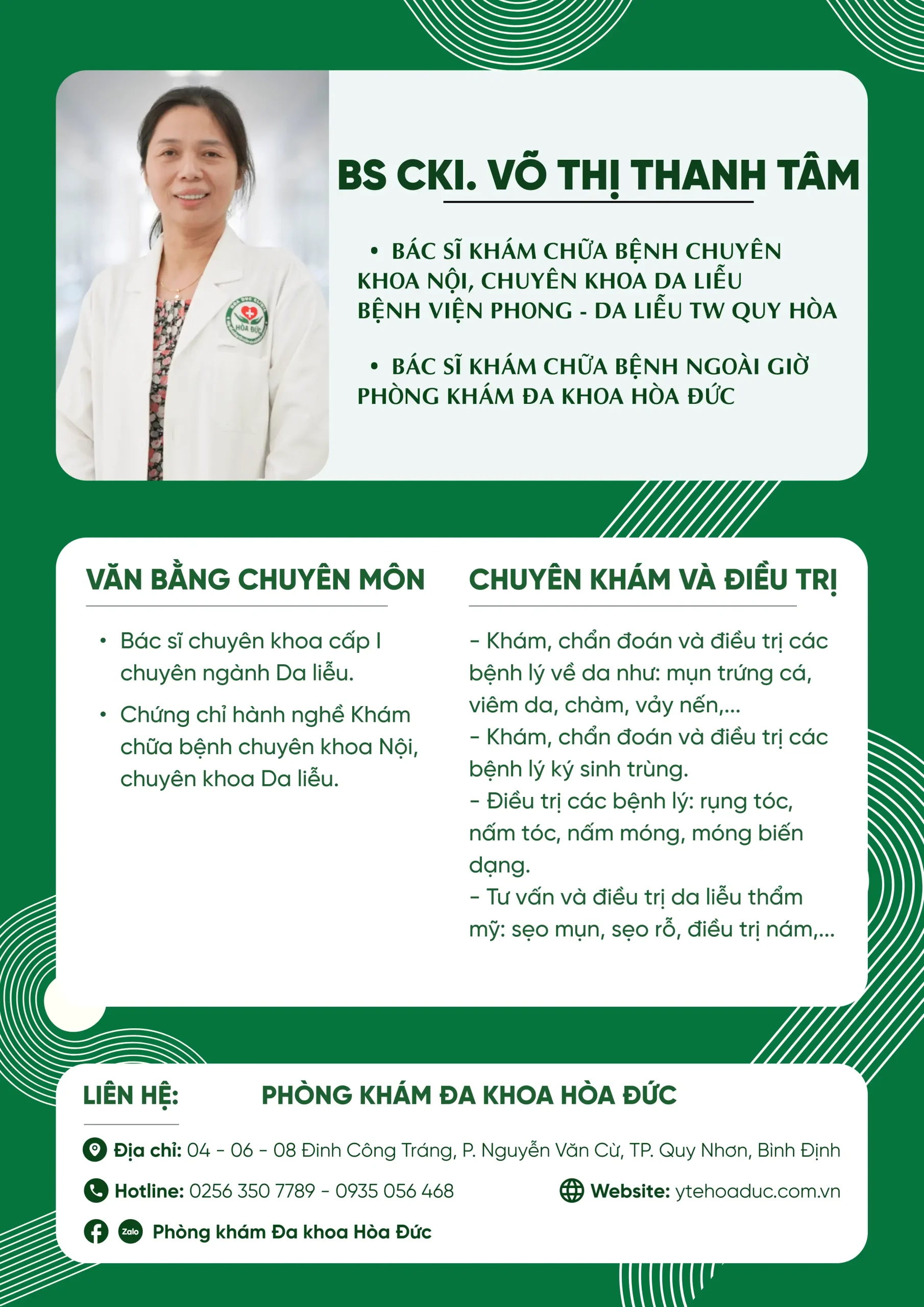 Bác sĩ CKI. Võ Thị Thanh Tâm