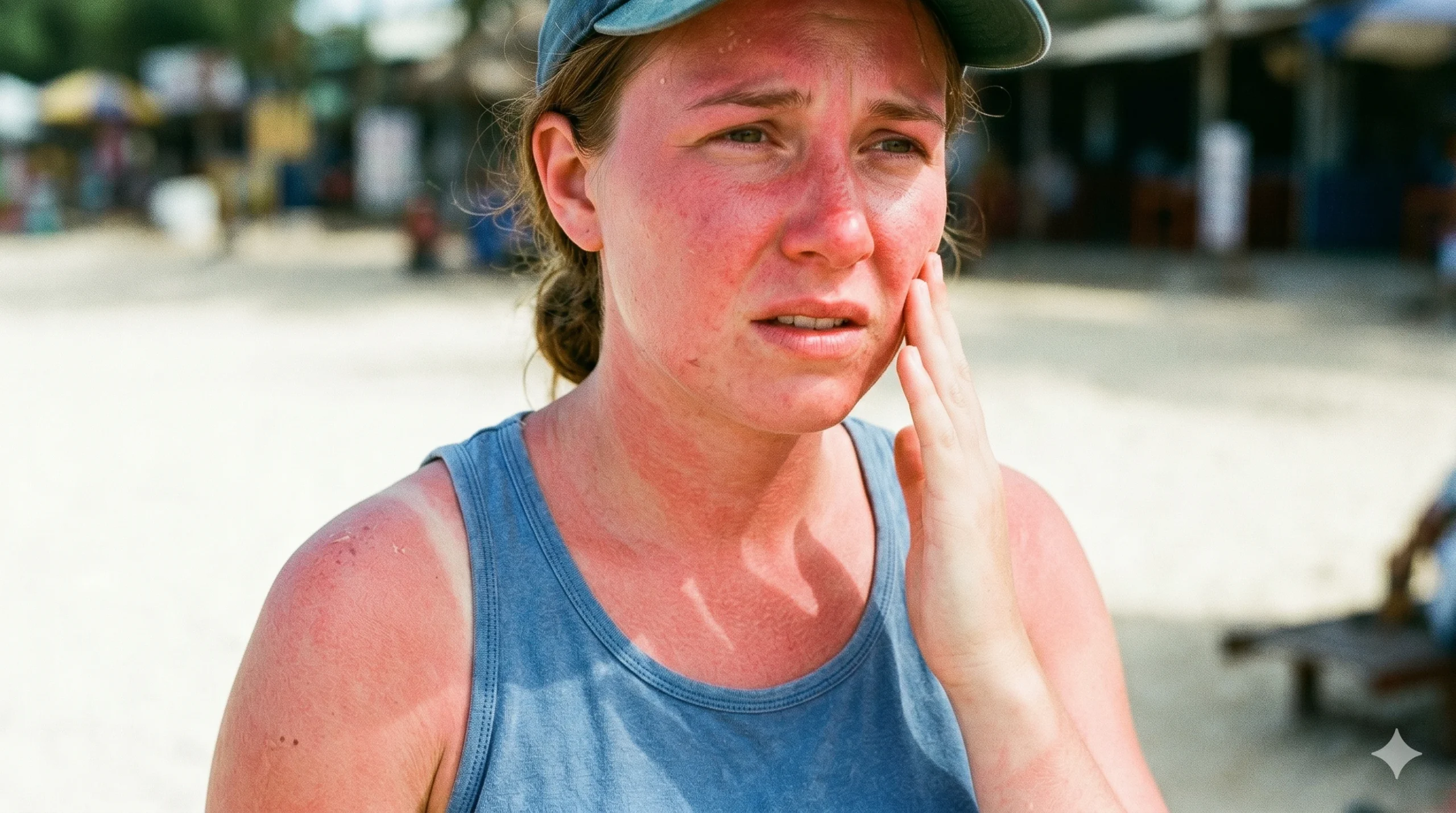 Sunburn treatment at Hoa Duc Clinic