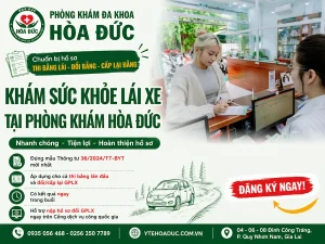 Khám sức khỏe lái xe tại Hòa Đức