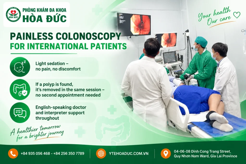 Painless Colonoscopy for international patients